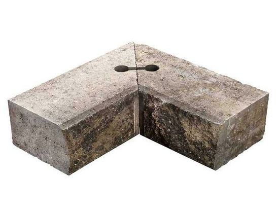 Mini Exclusive, hjørne innvendig (59 x 25,3 x 17 cm) x 2 dele, gråmix, fra Asak