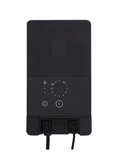 Transformator til utelamper, 230 V, 12V, 100VA, HUB 100, med sensor, fra In-lite 