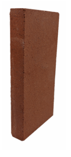 Ildfast stein, rød, 220 x 110 x 30 mm