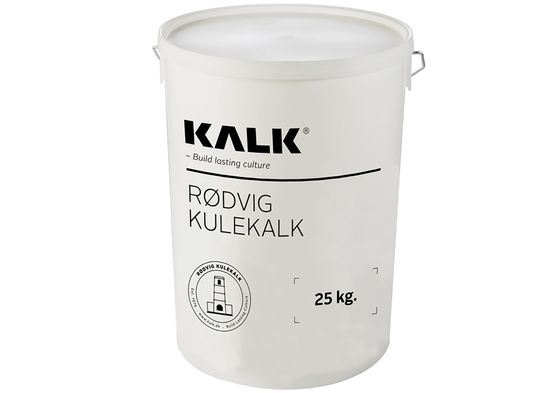 Kalk, Rødvig Kulekalk, 25 kg, for kalking av tegl og annet pusset underlag