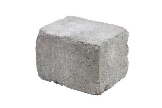 Rådhus støttemur, mur / kantstein / endeblokk, 1/2 stein, gråmix, fra Aaltvedt