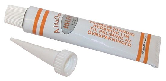 Keramisk lim, tube på 20 ml, Helfix, 1100°C