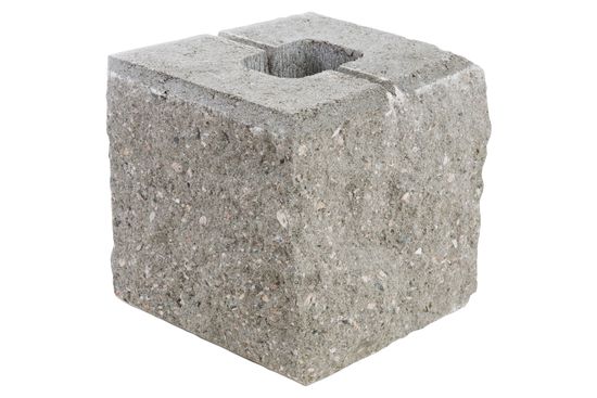 Knekt Støttemur, 1/2 stein, Grå, fra Aaltvedt