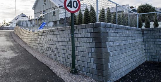 Mini Støttemur Knekt, Hjørne utvendig nr. 1, fra Aaltvedt