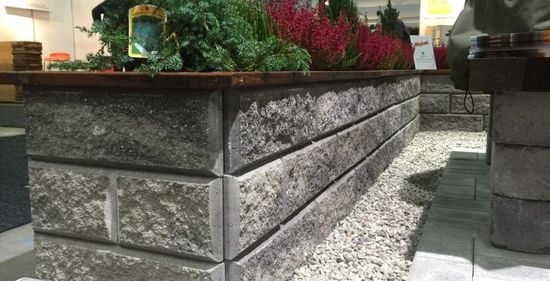 Kombimur støttemursystem Knekt, Gråmix, fra Aaltvedt