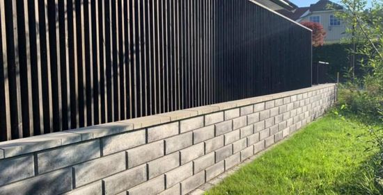 Kombimur Støttemursystem, 1/1 blokk, grå, fra Aaltvedt