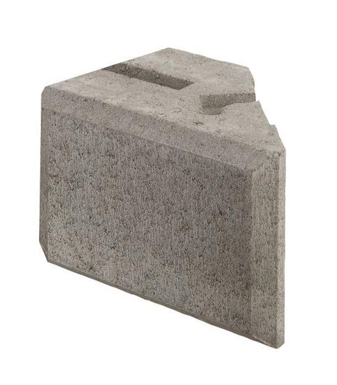 Kombimur Støttemursystem, 1/1 blokk, grå, fra Aaltvedt