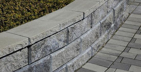 Kombimur støttemursystem Knekt, Gråmix, fra Aaltvedt