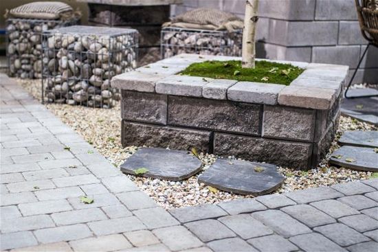 Kombimur støttemursystem Knekt, Gråmix, fra Aaltvedt