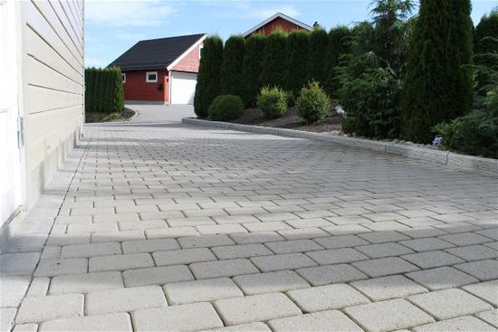 Kongsgård belegningsstein, 1/1 stein, 6 cm, Grå, fra Aaltvedt