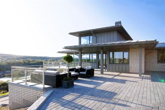 Kongsgård belegningsstein, 1/1 stein, 6 cm, Grå, fra Aaltvedt