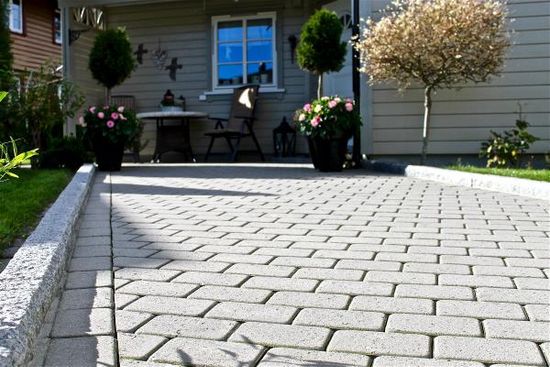 Kongsgård belegningsstein, 1/1 stein, 6 cm, Grå, fra Aaltvedt