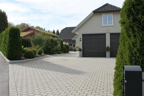 Kongsgård belegningsstein, 1/1 stein, 6 cm, Grå, fra Aaltvedt