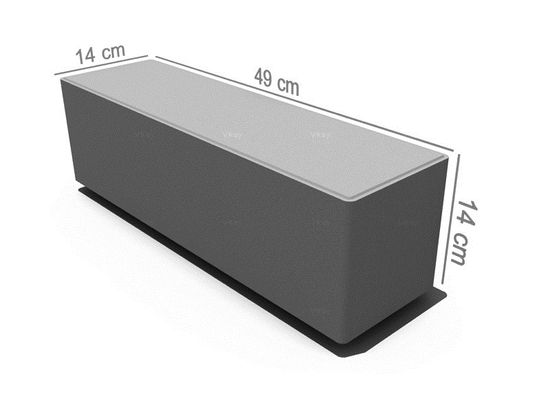 Kongsgård kantstein, grå, 49 cm lang, fra Aaltvedt
