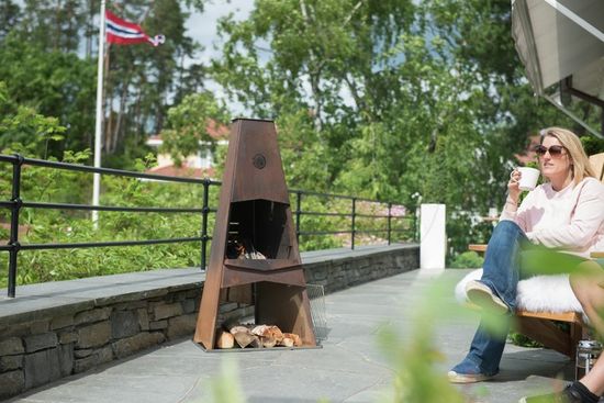 Utepeis Espegard 120, cortenstål, fra Espegard 