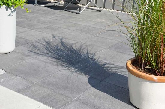 Helle, Lava AC, 60 x 60 x 4 cm, sort antrasitt, fra Asak