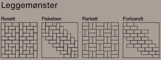Arena belegningsstein, 20 x 10 x 6 cm, Trøffel, fra Asak