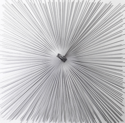 Loddebørste, firkantet, 30 x 30 cm