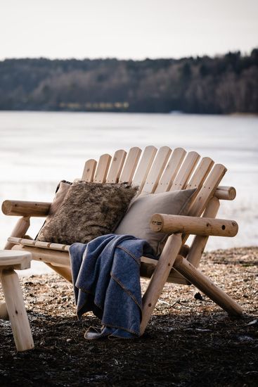 Log, toseter, sofa / stol, cedertre, fra Canadian Outdoor