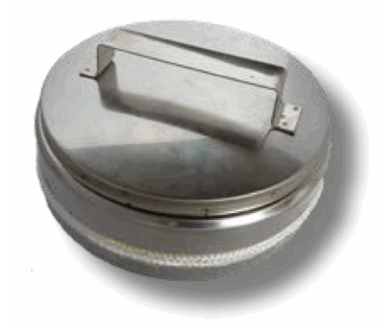 Lokk til stabilrør, ø160 mm, rustfritt, til rehabilitering