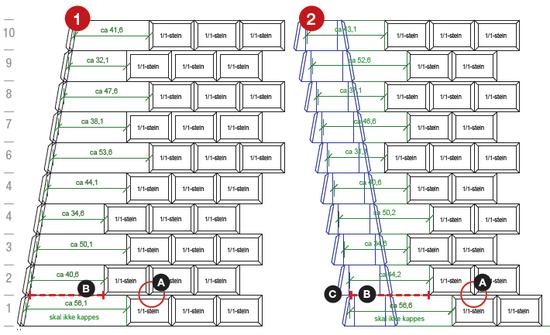 Mini Exclusive, hjørne innvendig (59 x 25,3 x 17 cm) x 2 dele, gråmix, fra Asak