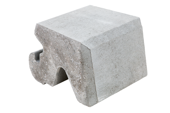 Mini Støttemur, Kurveblokk, 10 graders vinkel, Grå, fra Aaltvedt