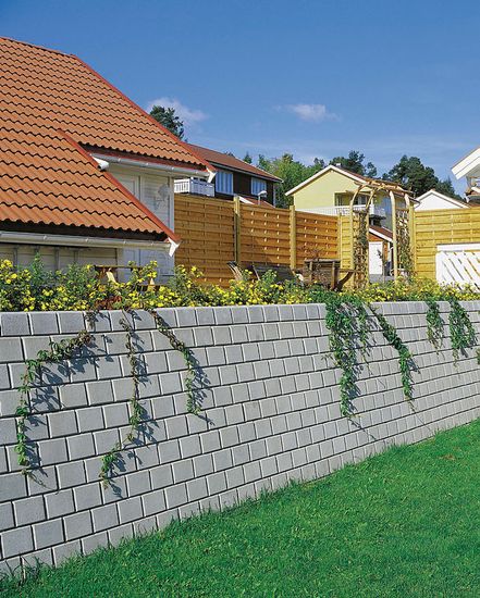 Mini Støttemur blokk, 1/1 stein, grå, 25 x 28 x 17 cm, fra Aaltvedt 