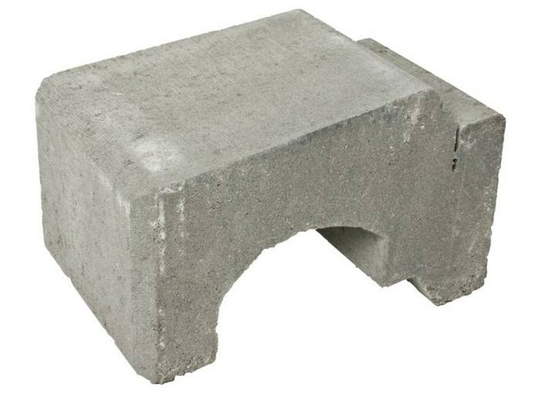 Ministøttemur bue, 25 x 34 x 17 cm, Grå, fra Asak