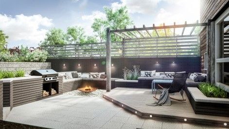 Modul Toppstein, 60 x 30 x 7,5 cm, Grå, fra Asak