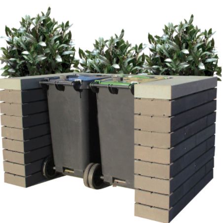 Modul, 1/1 normalstein, 60 x 30 x 9 cm, Grå, fra Asak