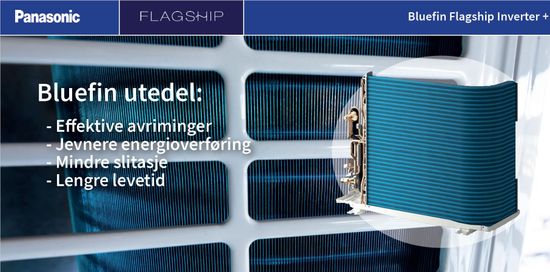 Varmepumpe Panasonic Flagship Premium 7,5 kW Bluefin - Icebreaker Premium 7.5