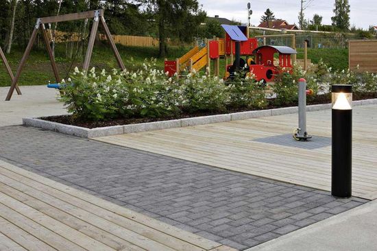 Arena belegningsstein, 20 x 10 x 6 cm, Koksgrå, fra Asak