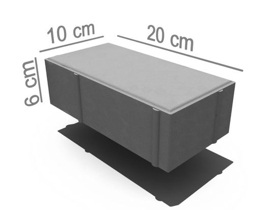Atrium belegningsstein, 20 x 10 x 6 cm, Mokka, fra Aaltvedt