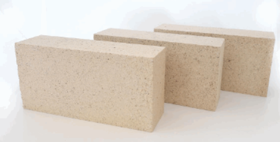 Peis stein, ildfast stein, Viking 330, str. 230 x 114 x 64 mm, Chamotte gul