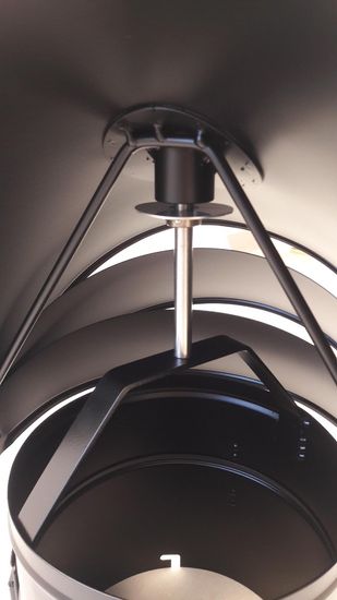 Pipehatt, Dragon, ø250 mm, svingbar, svart, uten beslag