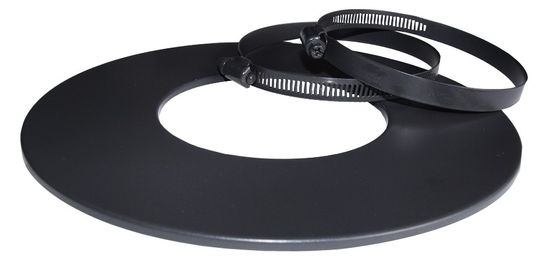 Pyntering for flexirør ø80 mm, svart, (innvending ø88 mm)