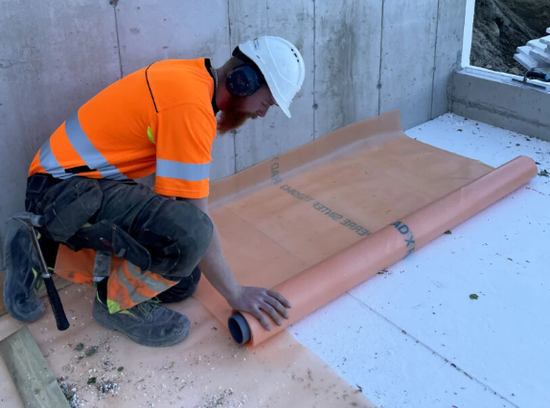 Radonsperre, fuktsperre, Rad X, 3,4 x 25 meter, 85 m2 rull