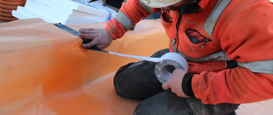 Radonsperre, fuktsperre, Rad X, 3,4 x 25 meter, 85 m2 rull