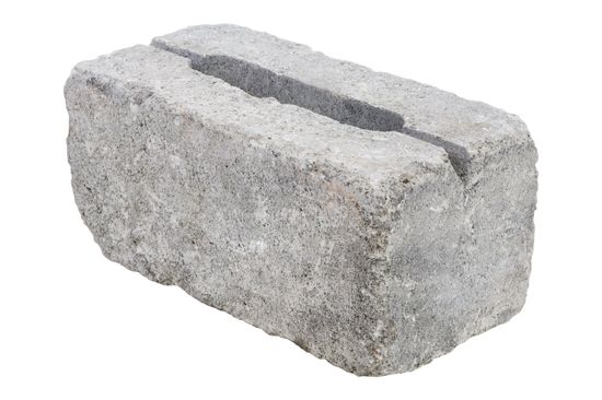 Rådhus Geoloc støttemur, hjørne, gråmix, fra Aaltvedt