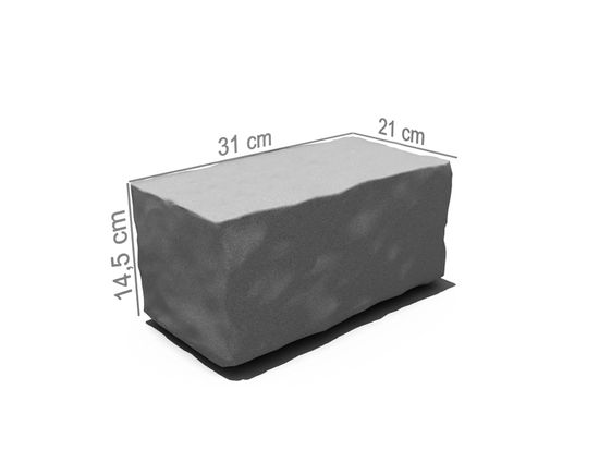 Rådhus Geoloc Mur, 1/1 stein, endestein, brunmix, fra Aaltvedt