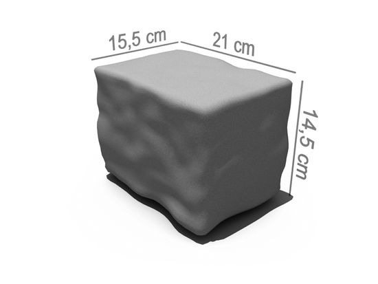 Rådhus støttemur, mur / kantstein / endeblokk, 1/2 stein, gråmix, fra Aaltvedt