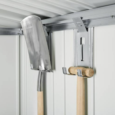 Redskapsbod, utebod, Europa Str 1, 84 x 172 cm, Mørkgrå, fra Biohort