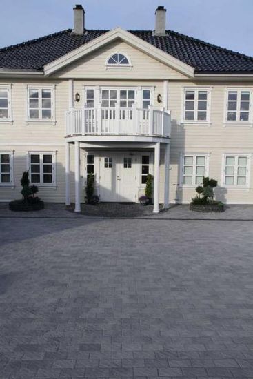 Relieff belegningsstein, 20 x 13,5 x 6 cm, Gråmix, fra Asak