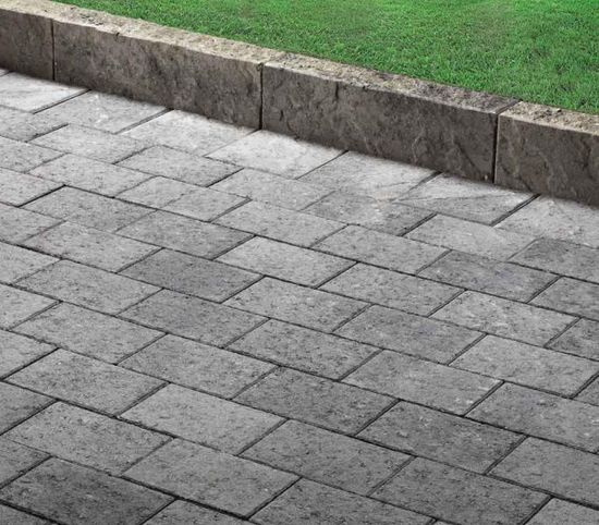 Kantstein Relieff, 50 x 10 x 18,5 cm, Gråmix, fra Asak