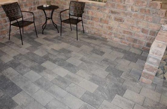 Relieff XXL, belegningstein, 30 x 20 x 6 cm, Gråmix, fra Asak