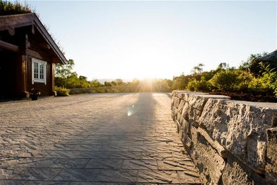 Relieff XXL, belegningstein, 30 x 20 x 6 cm, Gråmix, fra Asak