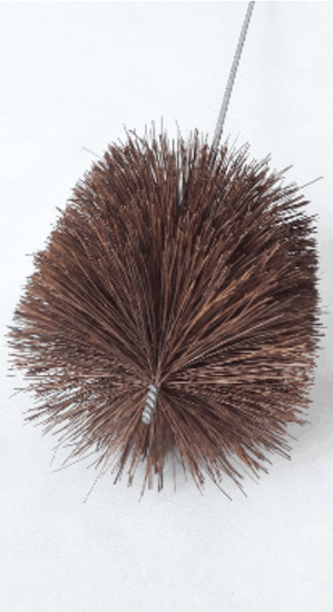 Rensebørste, ø70 mm, 100 cm lengde, svart, ekstra myk fiber flaskebørste