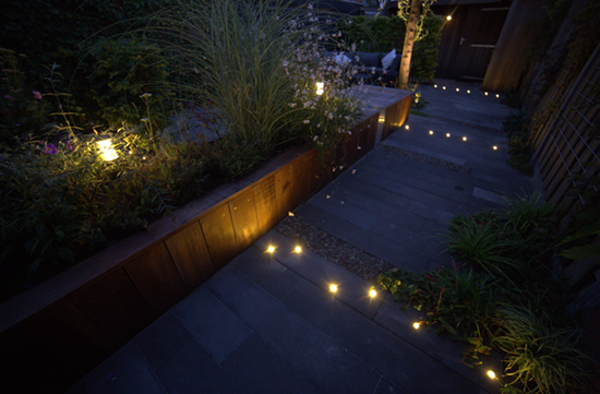 Utelampe Hyve 22 RVS, Warm White, 12V/1W LED, fra In-lite 