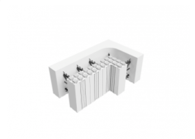 Thermomur: Innvendig Hjørne Radon 350, høyre