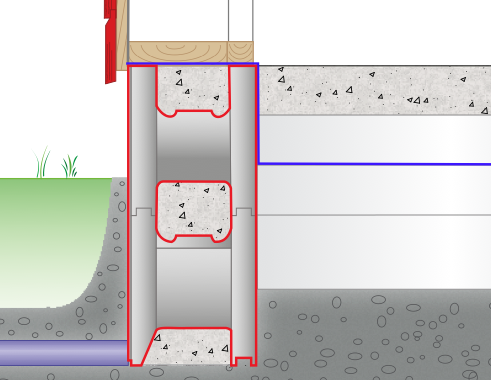Jackon Ringmur ® RU - Hjørne: Lengde 2650mm